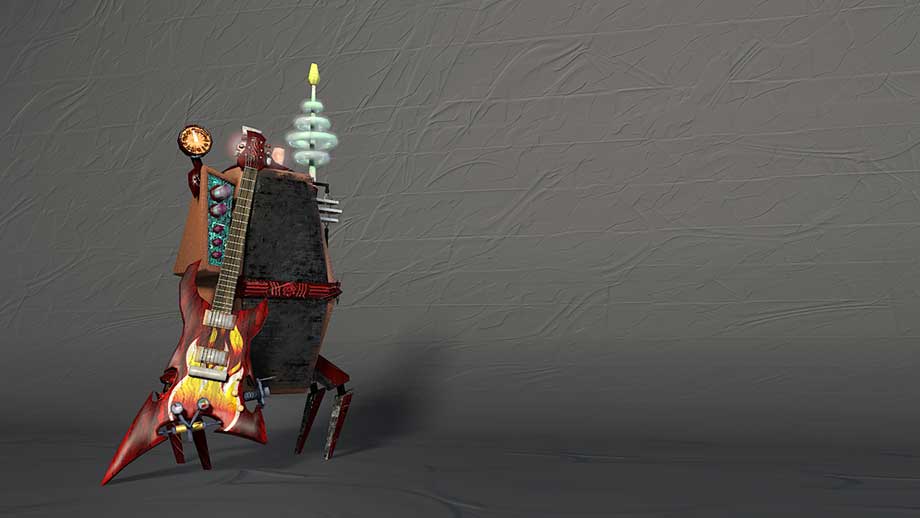 Flying Flame Guitar 01